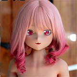 GUAVADOLL DM02ヘッド 143cm アニメラブドール 白髪少女 宣材写真は手描きメイク ビニール製ヘッド+TPE製ボディ