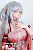 sex doll クールな表情が印象的な銀髪アニメドール フェイスアップ