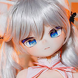 MW Girl(魔物姫)  天使萌ヘッド 85cm バスト中 萌え系アニメラブドール 青い瞳 宣材写真通のはシリコン製ボディー 宣材写真と同じ制服も付属