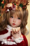 SHEDOLL 洛小乙ヘッド AAカップ 金髪ロング 童顔 可愛い系ダッチワイフ 152cm クリスマス