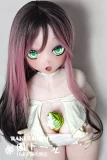 アダルトドール ハート瞳と八重歯が可愛いピンクロングヘアのアニメ系鑑賞用ドール 全身