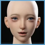 蛍火日記 田心（tianxin）ヘッド メイク②  知的でクールな大人の女性 162cm Aカップ フルシリコン製 お姉ちゃん系女子高校生JKラブドール 宣材写真は硬めシリコンヘッド（口開閉機能なし）