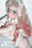 sexdoll 白いタイトドレスで曲線美が映えるアニメ系成人向けドール