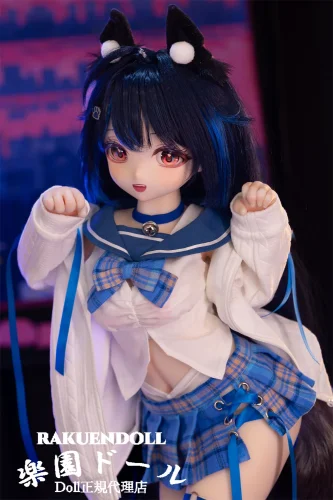 MW Girl(魔物姫)  yoyoヘッド 85cm バスト中 可愛いラブドール ぬいぐるみ風ドール 宣材写真通のはシリコン製ボディー 宣材写真と同じ制服も付属