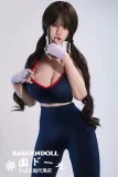 love doll 清楚系セクシードール 161cm Fカップ ツインテール黒髪 ヨガウェア姿