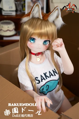 MOZU DOLL 【SSR級】141cm バスト大 黄豆粉ちゃん アニメ顔 TPE/MTPEボディ選択可 キツネ耳と猫口が可愛い癒し系ラブドール