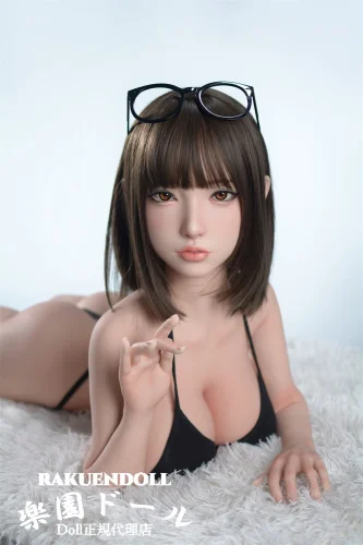 FUdoll 小秋ヘッド 80cm Kカップ 眼鏡美人 トルソー系 宣材写真は口開閉機能+リアル口腔付き フルシリコン製等身大リアルドール