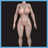 蛍火日記 Maxシリーズ メアリー④メイクヘッド 160cm Ｇカップ 宣材写真のは硬めヘッド(口開閉機能なし)  リアルな人間の肌色 リアル皮膚付き 欧米風ハーフ顔アダルトドール