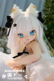 sexdoll ミニサイズ 85cmドール 白髪ロングヘア ブルーアイ