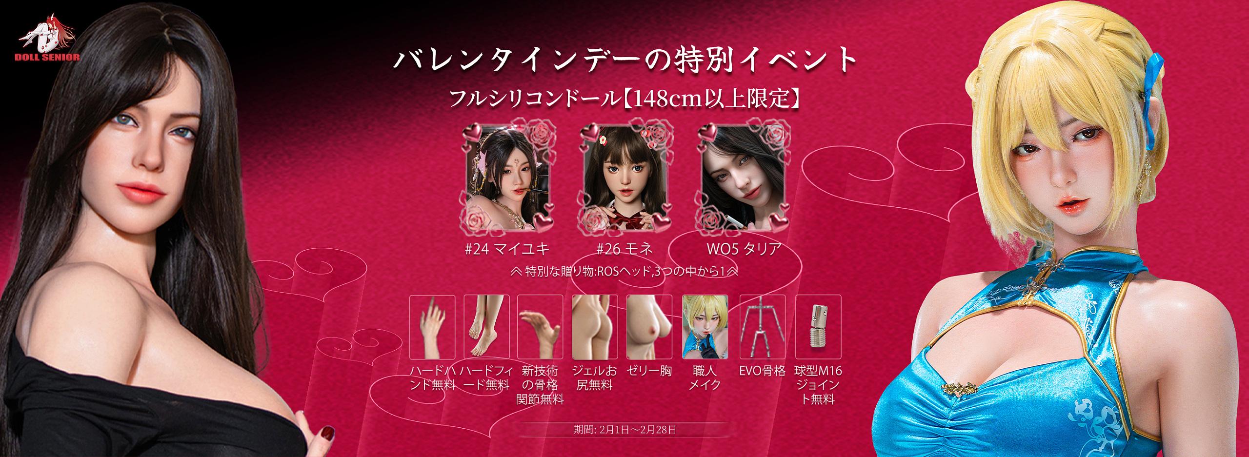 doll senior 2月キャンペーン 割引 ダッチワイフ お得