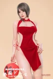 sexdoll Cカップ ドール 御姉さん 大人の色気 赤キャミソールワンピース
