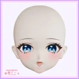 MW Girl(魔物姫) 神子ヘッド 115cm バスト中 白髪フィギュア 狐耳アクセサリー付きラブドール 宣材写真のはビニールヘッド+シリコンボディ