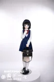 紺の制服風ワンピを着てるかわいいJCアダルト 人形