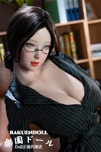 Rainstorm Doll シームレスドール えり(4番目)ヘッド 168cm Gカップ シリコン製リアル皮膚ボディ 知的セクシーな眼鏡OLラブドール
