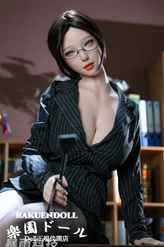 Rainstorm Doll シームレスドール えり(4番目)ヘッド 168cm Gカップ シリコン製リアル皮膚ボディ 知的セクシーな眼鏡OLラブドール