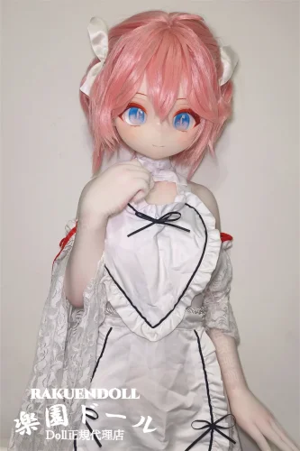 XYGO(许愿谷) 小福ヘッド 141cm Cカップ 桜色ショート×ブルーアイ 宣材写真の服が付属 甘可愛い系アニメドール 宣材写真はシリコンヘッド+TPE製ボディ