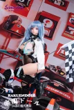 実践向け S65Linshaヘッド メイク② 戦闘機148cm Jカップ 青髪二次元風美少女 爆乳ギャル フルシリコン製リアルドール