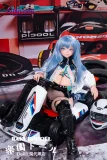 実践向け S65Linshaヘッド メイク② 戦闘機148cm Jカップ 青髪二次元風美少女 爆乳ギャル フルシリコン製アダルトドール