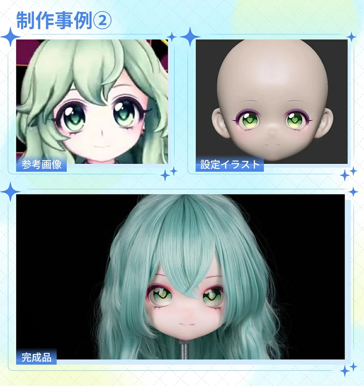 XYgo カスタマイズ参考例② アニメラブドール