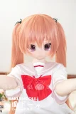 抱っこ姿 ピンクとしろいの服 赤い蝶結び ラブドール