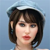 Real lady R4ヘッド 168cm Gカップ 完璧な顔😍 歌手風美少女 宣材写真のはハニーブロンズ肌＆ROS-MAX機能付き 超リアルな肌の質感 有名モデルの型取り フルシリコン製高級ダッチワイフ