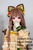 GUAVADOLL DM08ヘッド＆145cm Ｂカップ 愛らしい長髪二次元風美少女 リアルドール