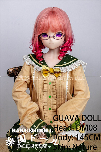 【6月12日まで10%OFF！】GUAVADOLL DM08ヘッド＆145cm Ｂカップ おとなしい妹系美少女 宣伝写真はビニールヘッド+TPEボディ
