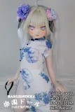 Guava doll DM10ヘッド 132cm AAカップ 銀髪癒やし系アニメ風美少女ダッチワイフビニールヘッド+TPEボディ
