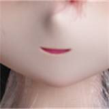 Guava doll DM10ヘッド 132cm AAカップ 銀髪癒やし系アニメ風美少女ラブドール ビニールヘッド+TPEボディ