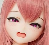 色気美人 Irokebijin Koharu ヘッド（mini）＆98cm Lカップ 困り眉 黒髪 セクシー系美少女 S-TPE製 アニメドール