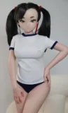 色気美人 Irokebijin Koharu ヘッド（mini）＆98cm Lカップ 困り眉 黒髪 セクシー系美少女 S-TPE製 アニメドール