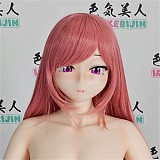 色気美人 Irokebijin Koharu ヘッド（mini）＆98cm Lカップ 困り眉 黒髪 セクシー系美少女 S-TPE製 アニメドール