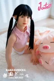 J cute 陽葵ちゃん 149cm 平ら 守ってあげたいツインテール美少女リアルドール スリム体型 LL団 フルシリコン製ドール