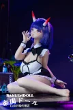 MW Girl(魔物姫) X88酒呑ヘッド 121cm バスト大 一体舌 オーラル可能 フルシリコン製リアルドール 酒呑童子コスプレアニメ風
