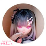 羊角社Croissant Doll デカールメイクヘッド単品ページ ビニール製 アニメ風可愛いラブドール