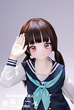 片手で敬礼 JK清純系アイドルっぽいアニメドール