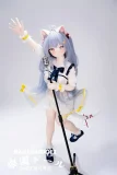 XYGO(许愿谷)  R02ヘッド 142cm AAカップ 有乃こぜにカスタムドール 猫耳 シリコン製ヘッド+TPE製ボディ アニメリアルドール