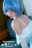 綾波レイ コスプレ風 しなやか 美人立ち メガネ付き リアル人形