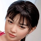 J-cute 遥（はるか）ヘッド 144cm Aカップ シームレス 青い水玉ビキニ フルシリコン製ラブドール 口開閉機能付き 口の深さが約12cm オーラル可能 かわいい貧乳ボディ