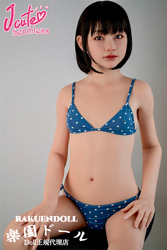 J-cute 遥（はるか）ヘッド 144cm Aカップ シームレス 青い水玉ビキニ フルシリコン製ラブドール 口開閉機能付き 口の深さが約12cm オーラル可能 かわいい貧乳ボディ