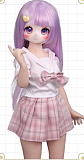 Mozudoll  小凛（79-Rin) ヘッド 小さくて可愛い1/2ラブドール 【SR級】宣材写真は淑女体 ソフトビニール製頭部 TPE製ボディ 宣材写真と同じ制服も付属
