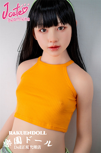 J-cute 遥（はるか）ヘッド 144cm Aカップ シームレス仕様 オレンジ服活力的可愛い低身長女の子アダルト人形 口開閉機能付き 口の深さが約12cm オーラル可能 スリム体型貧乳ボディ