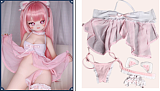 Mozudoll 【A級】 奈奈（79-Nona）ヘッド 1/2ドール 無邪気小悪魔系長い髪笑顔ミニアニメドール デフォルトオプションは大胸体 ソフトビニール製頭部 TPE製ボディ 宣材写真と同じピンクパジャマも付属