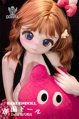 DOLLTA  結愛(Yua)ヘッド 145cm Dカップ ブラウン髪低身長エロ可愛い妹系アニメ顔微笑む美少女ダッチワイフ 宣伝写真はシリコンヘッド+TPE製ボディ 宣伝写真の衣装も付属