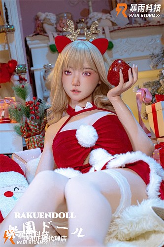Rainstorm Doll そのこ(4番目)ヘッド 153cm Iカップ シリコン製リアル皮膚ボディ 色気淫靡魅惑的サンタさん爆乳等身大美少女ダッチワイフ 宣材写真はシームレス仕様フルシリコン製