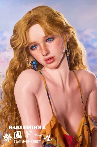 Real lady R22ヘッド 159cm Hカップ そばかすメイク 可愛い海外美少女ラブドール 超リアルな肌の質感 ROS MAX機能付き 宣材写真のはナチュラル肌