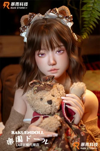 Rainstorm Doll そのこ(4番目)ヘッド 153cm Iカップ シリコン製リアル皮膚ボディ 童顔魅惑的クマちゃん爆乳等身大美少女リアルドール 宣材写真はシームレス仕様