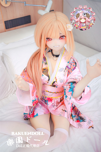 【6月30日までキャンペーン】 羊角社Croissant Doll #B07喜多川海夢ヘッド 155cm（P）バスト大 二次元 宣材写真通りの手描き(高級メイク) ショート丈浴衣姿の美少女アニメドール