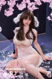 love doll 身体にフィットした白レースドレスが女性らしいEカップボディラインを美しく演出