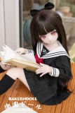 lovedoll 黒白JK制服を着た赤目の三等身アニメドール